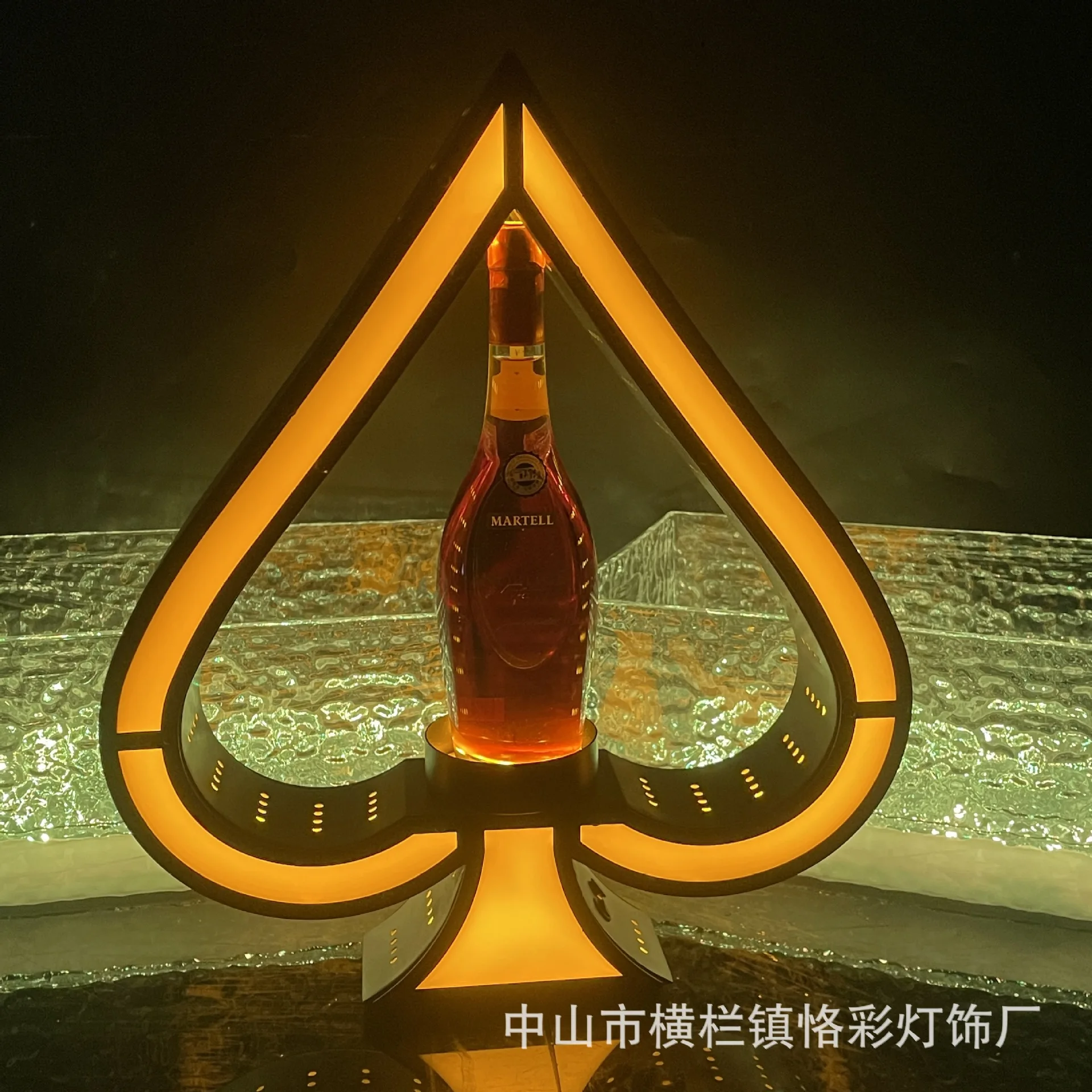 

Бар КТВ из нержавеющей стали лопата вино сиденье светодиодный светящийся подставка для иностранного вина ночной клуб вино специальный реквизит пятно