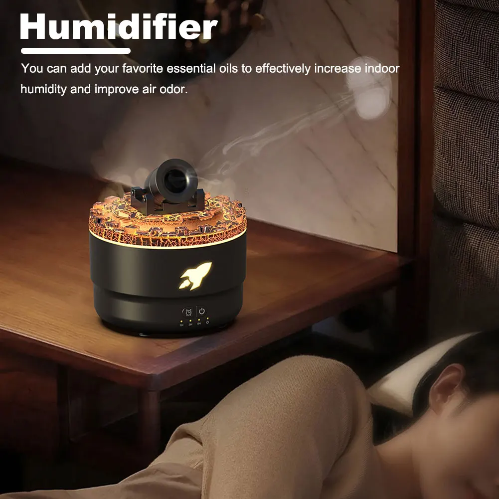 Creative Fort Aromatherapy Machine Household Lava Crack Humidifier Hotel Essential Oil Diffuser Aromatherapy Machine