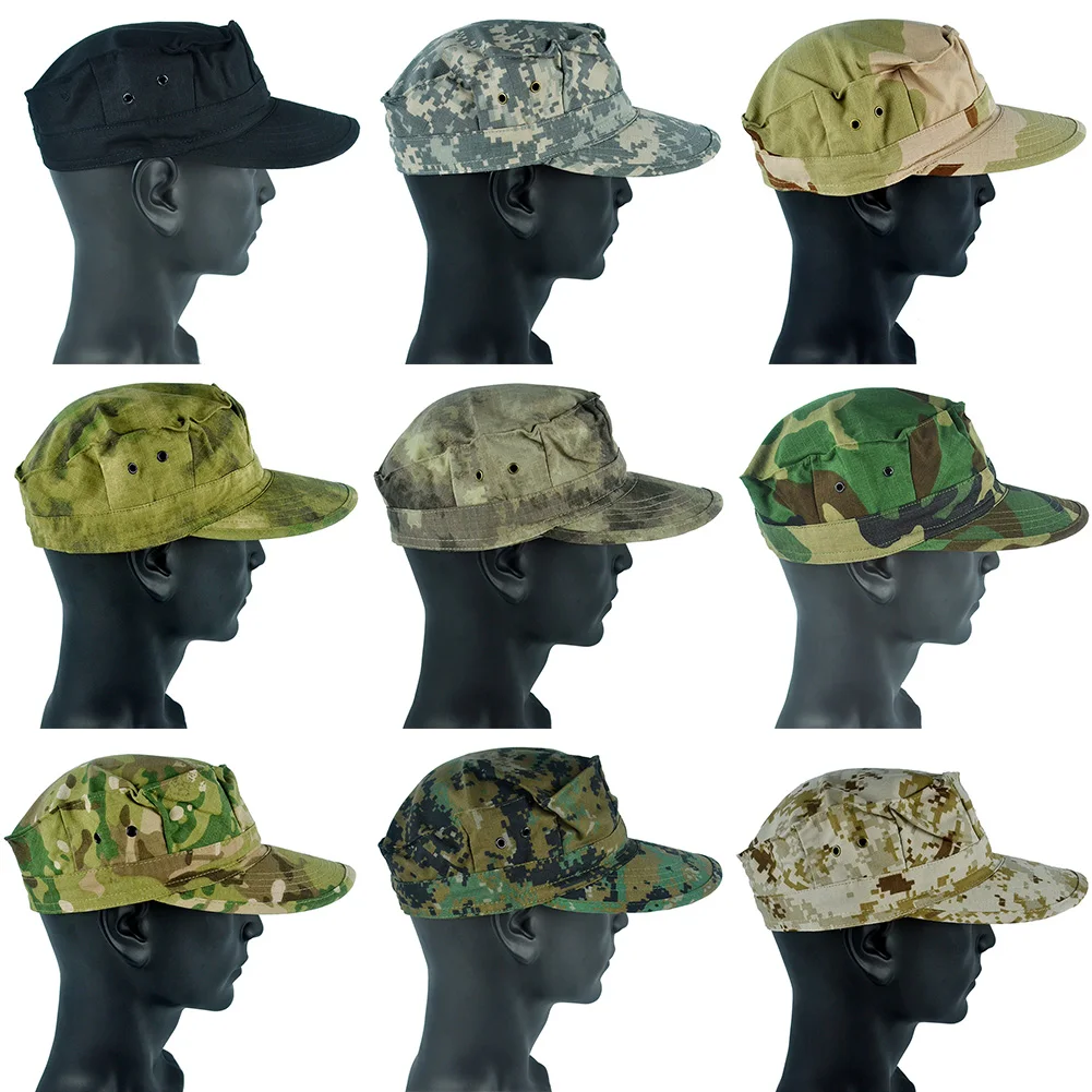 Mege Tactical Military Octagonal Hat Camouflage Multicam Outdoor Hiking US Army Cap Airsoft Paintball Game Field Baseball Cap