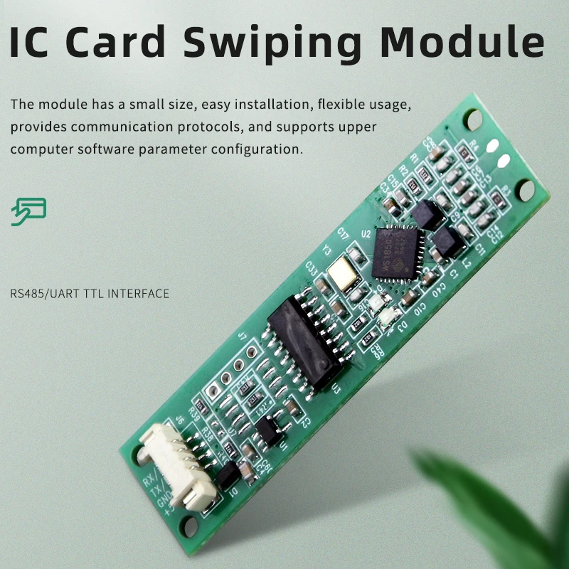 13.56Mhz IC card reader module RS485/TTL format high-frequency RF card reader facial recognition card reader module