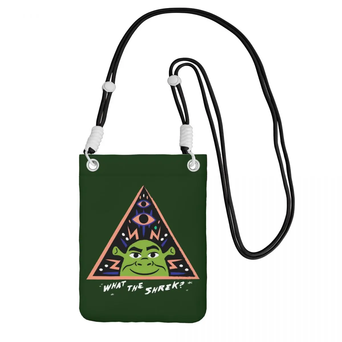 

Custom Cool S-shreks Mobile Phone Bag Women Men Funny Cartoons Shoulder Crossbody Bag Amusement Park Adjustable Length