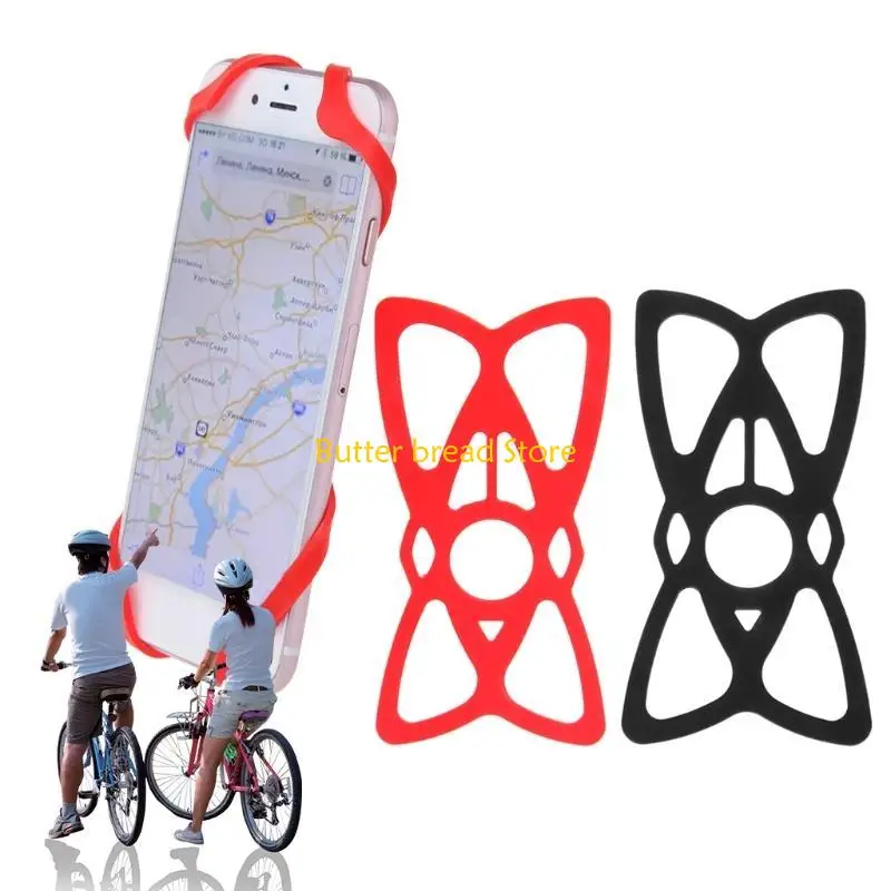 W89C Cellonet Holder Silicone Security Bands Montando o guidão bicicletas motocicleta