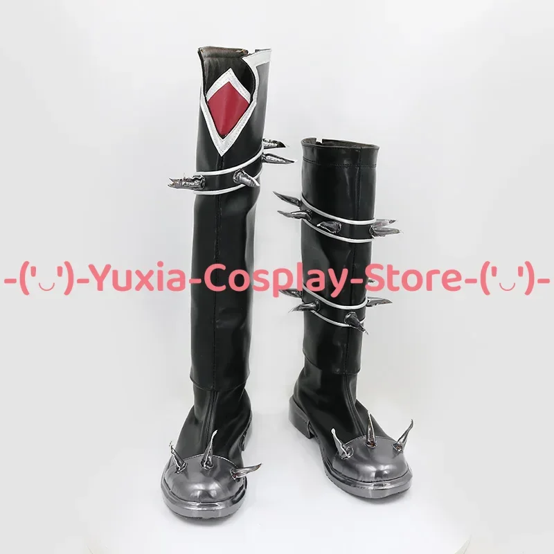 Yuxiacosplay! Buty Cosplay LoL Vi, rekwizyt postaci z anime, buty ze skóry PU, kostium na Halloween, karnawał, imprezę