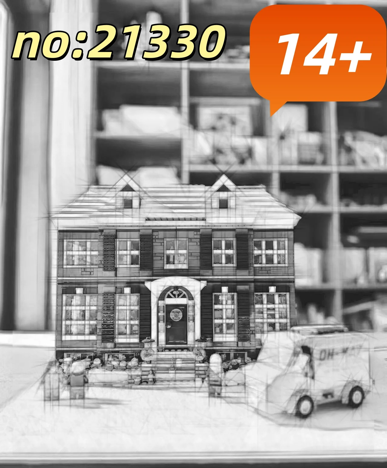 مجموعة إضاءة Led لـ 21330s Kevin Home Alone House مع أفكار خفيفة للهندسة المعمارية تجميع لعبة LED ذاتية الصنع