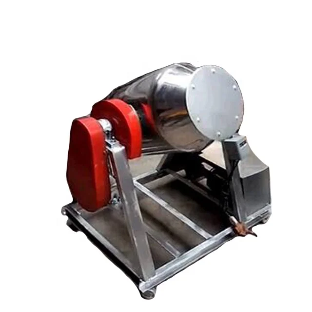 2.2kw Waist drum stainless steel mixer Agricultural feed mixer electric metal powder mixer blender Rotate 360 degrees