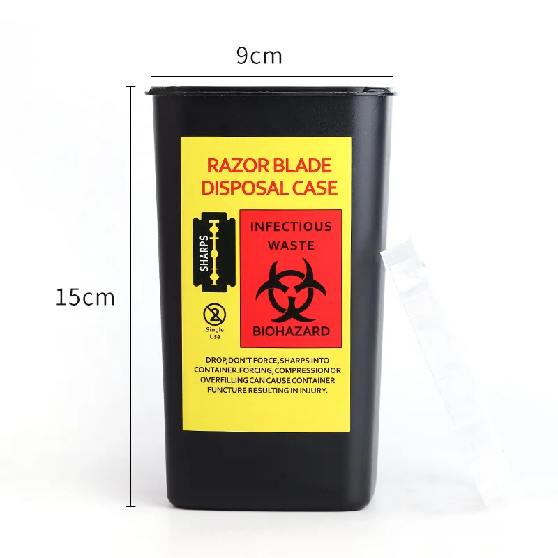 1L Tattoo Waste Box Medical Supplies Container Needle Tips Recycling Buckets Collection Microblading Tool Eyelash Accessories