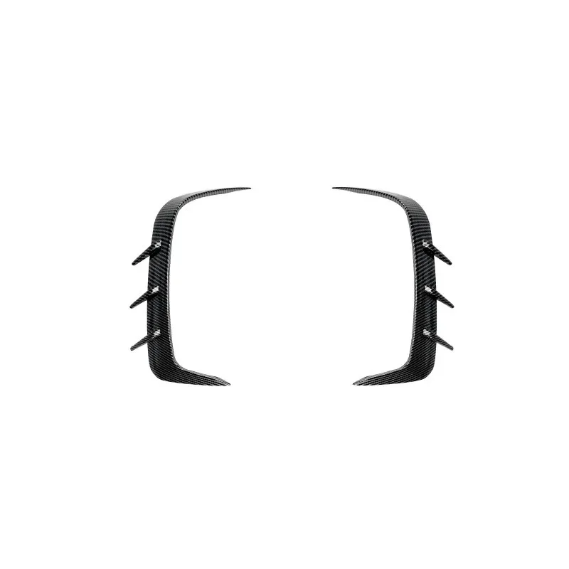 2pcs Air Vent Cover Side Splitter For BMW 4 Series G22 G23 425i 430i M440i M Sport 2020+ Rear Bumper Spoiler Sticker Body Kit image 3