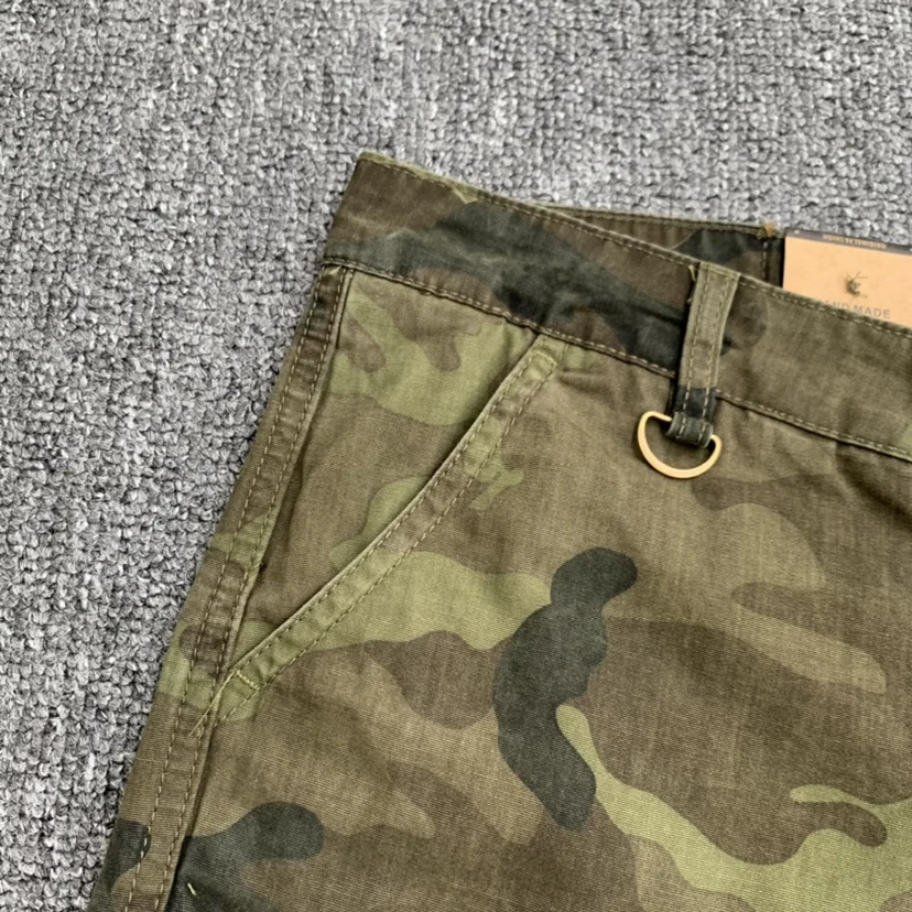 Sand Desert Jungle Camouflage Shorts for Men 2024 Summer Retro American Cotton Half Pants Youth Male Casual Straight Workwear