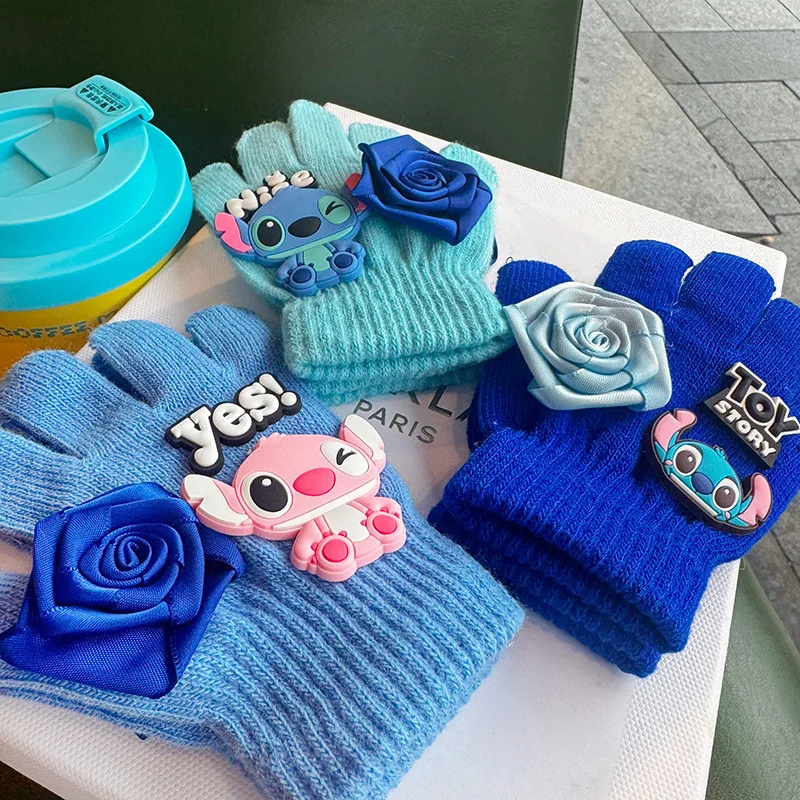 

Новые перчатки в мультяшном стиле — милые и трехмерные синие зимние грелки с полными пальцами. Перчатки с сенсорным экраном в стиле аниме в подарок.