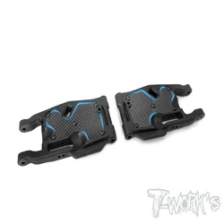 Original T works TO-246-MBX8-R Carbon fiber Rear A-arm Stiffeners ( For Mugen MBX8 ) Rc part