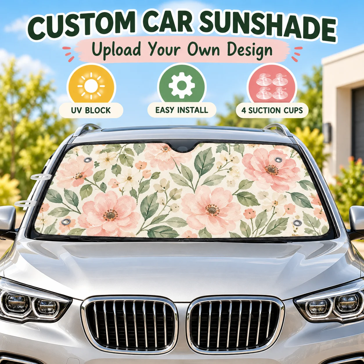 Home Textiles Usa - Pelindung Matahari Kaca Depan Mobil yang