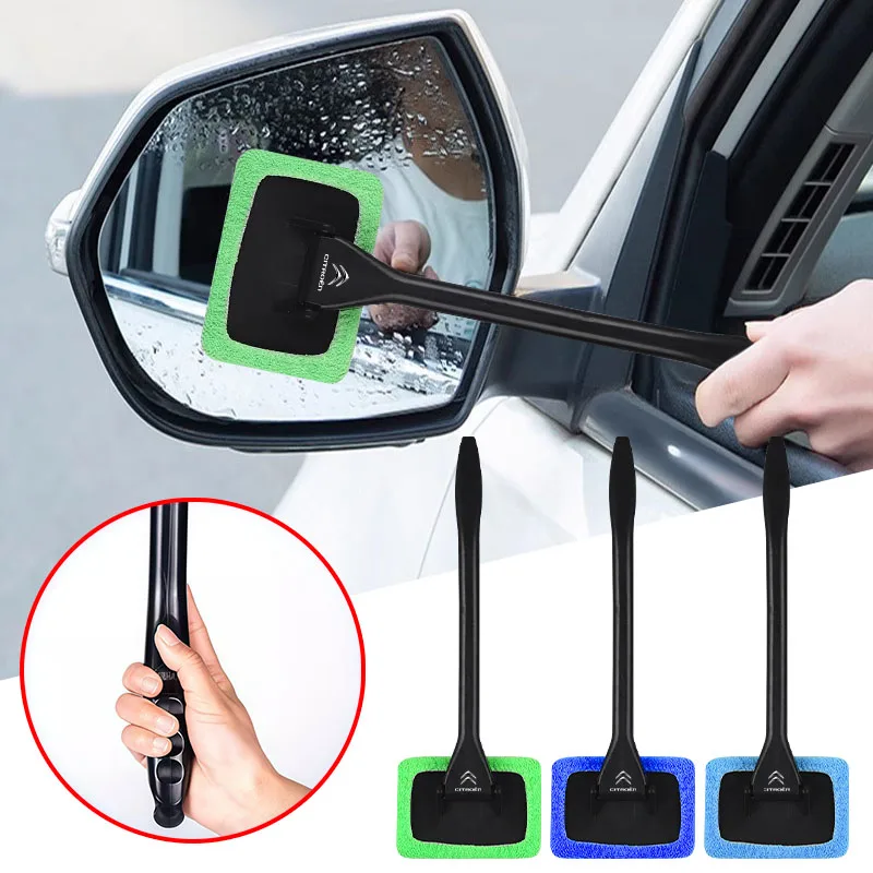 1Pcs Car Window Cleaner Brush Kit Windshield Cleaning Wash Tool for Citroen C5 C6 C4L DS3 DS4 DS5LS DS6 C1 C2 C3 C4 Car Stickers