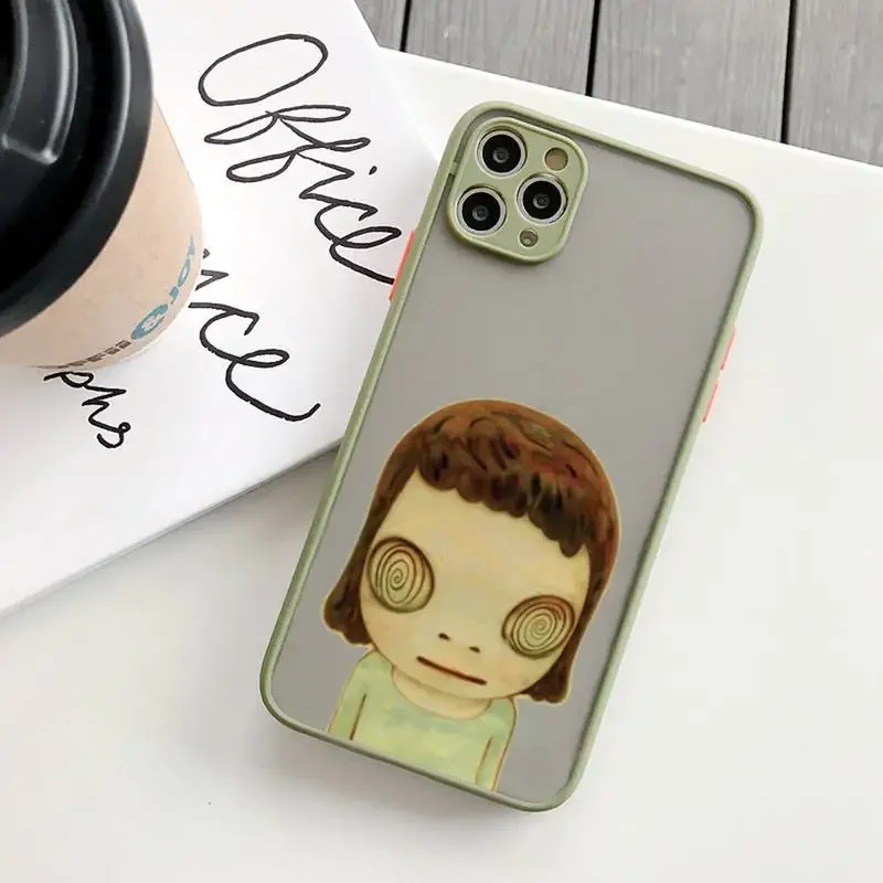 Yoshitomo Nara art painting Phone Case matte transparent For iphone 14 11 12 13 plus mini x xs xr pro max cover