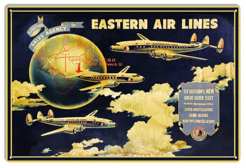 Eastern Air Lines Reproduction Metal Sign