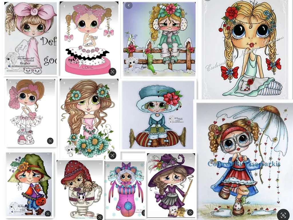 Beautiful Girl Transparent Clear Stamps for Scrapbooking for DIY Card Making Cutting Crafts Stencil 1
