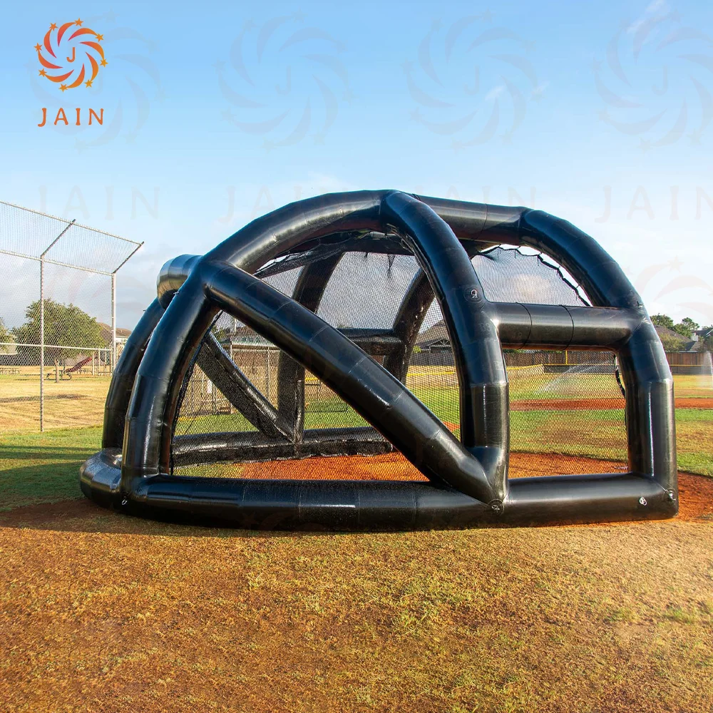 Good quality Sport Game Baseball Batting Cage Inflatable Hitting Backstop Tent Inflatable Turtle Backstop With Pump For Outdoor