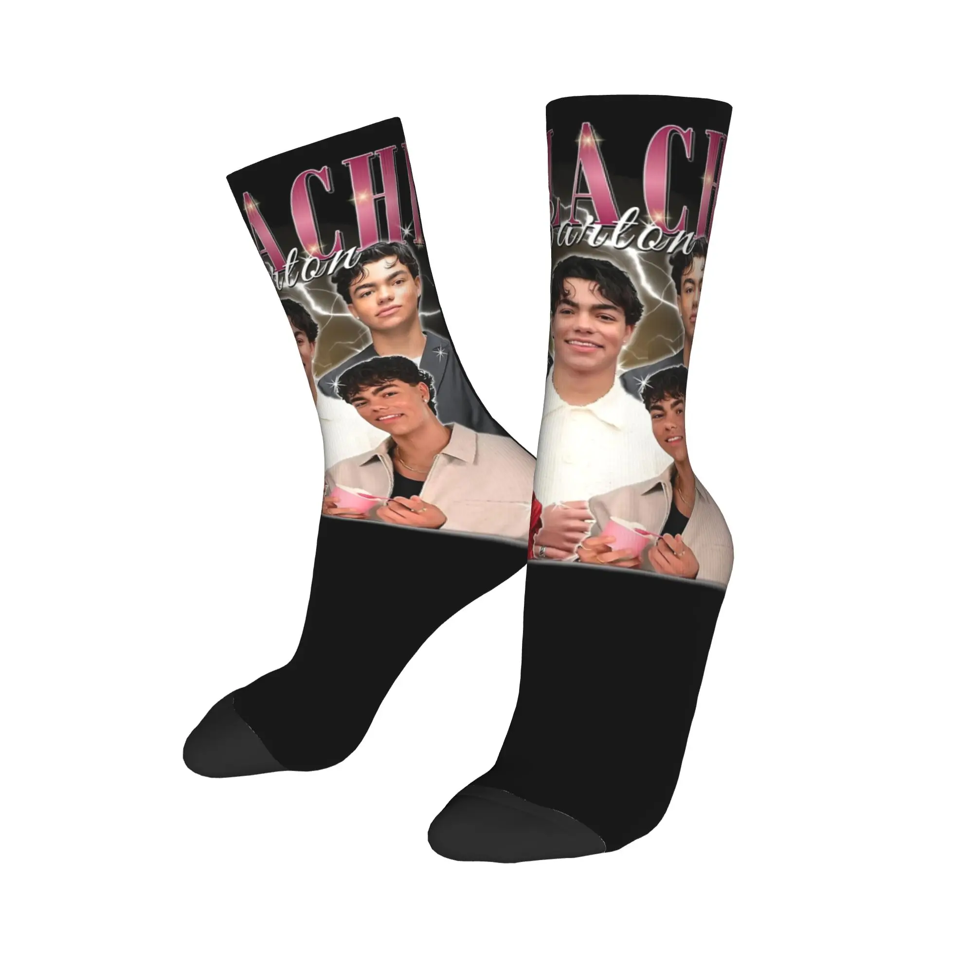 Calcetines de moda para hombre Casual Malachi Barton Actor calcetín poliéster deporte calcetines de mujer Primavera Verano Otoño Invierno,