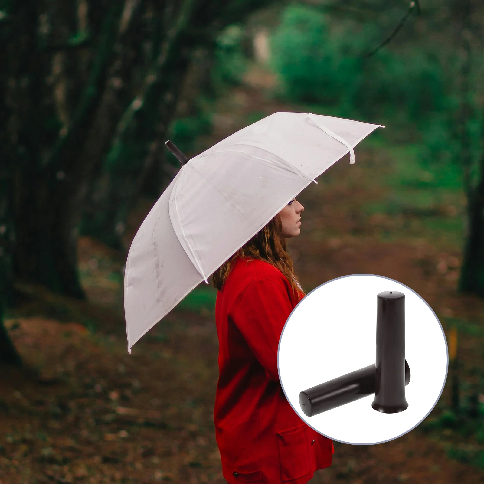 

10Pcs Umbrella Cap Accessories Durable Plastic Replacement Parts Folding Umbrella Repair Kit Portable Outdoor Patio Garden Use