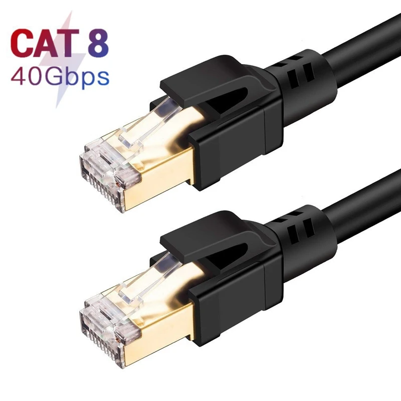 CAT8 Ethernet Cable Optical Fiber Broadband 40Gbps RJ45 Computer Router