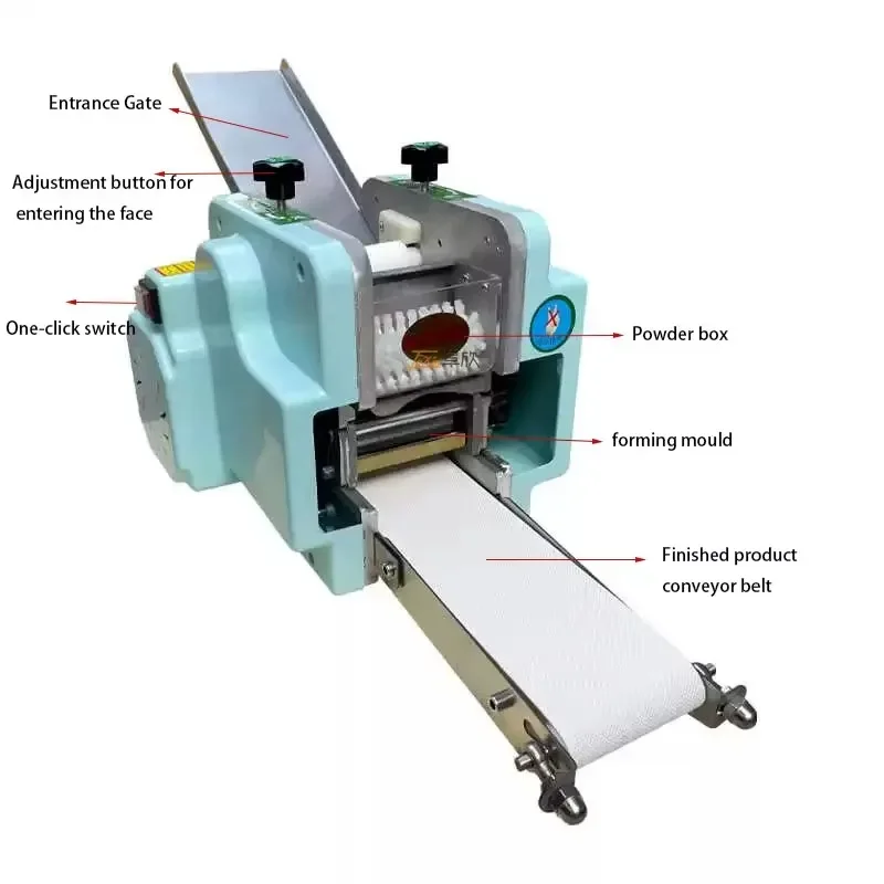 2025 Small Grain Product Automatic Papad Momo Empanada Samosa Gyoza Wonton Dumpling Maker  Wrapper Making Machine