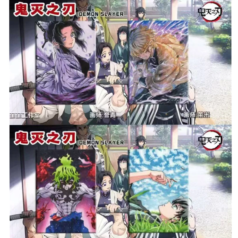 Nuove carte da collezione originali Demon Slayer Booster Box Unico ShengSheng 100% dipinto a mano Rare Anime che giocano a carte da gioco da tavolo