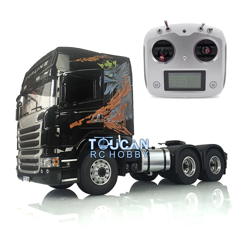 1/14 LESU RC Tractor Truck 6*6 Metal Chassis Radio Control Different Rock Unassembled Cabin Construction Vehicle Toy THZH0931