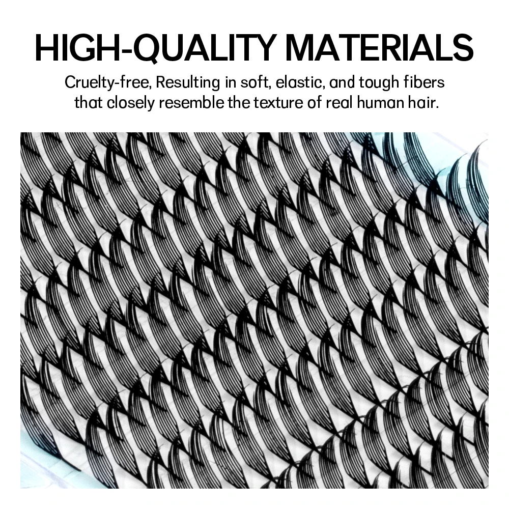 NATUHANA Comic Spire Lash Extensions 자연 소프트 만화 가짜 속눈썹 자동 꽃 Premade 팬 속눈썹 메이크업 도구