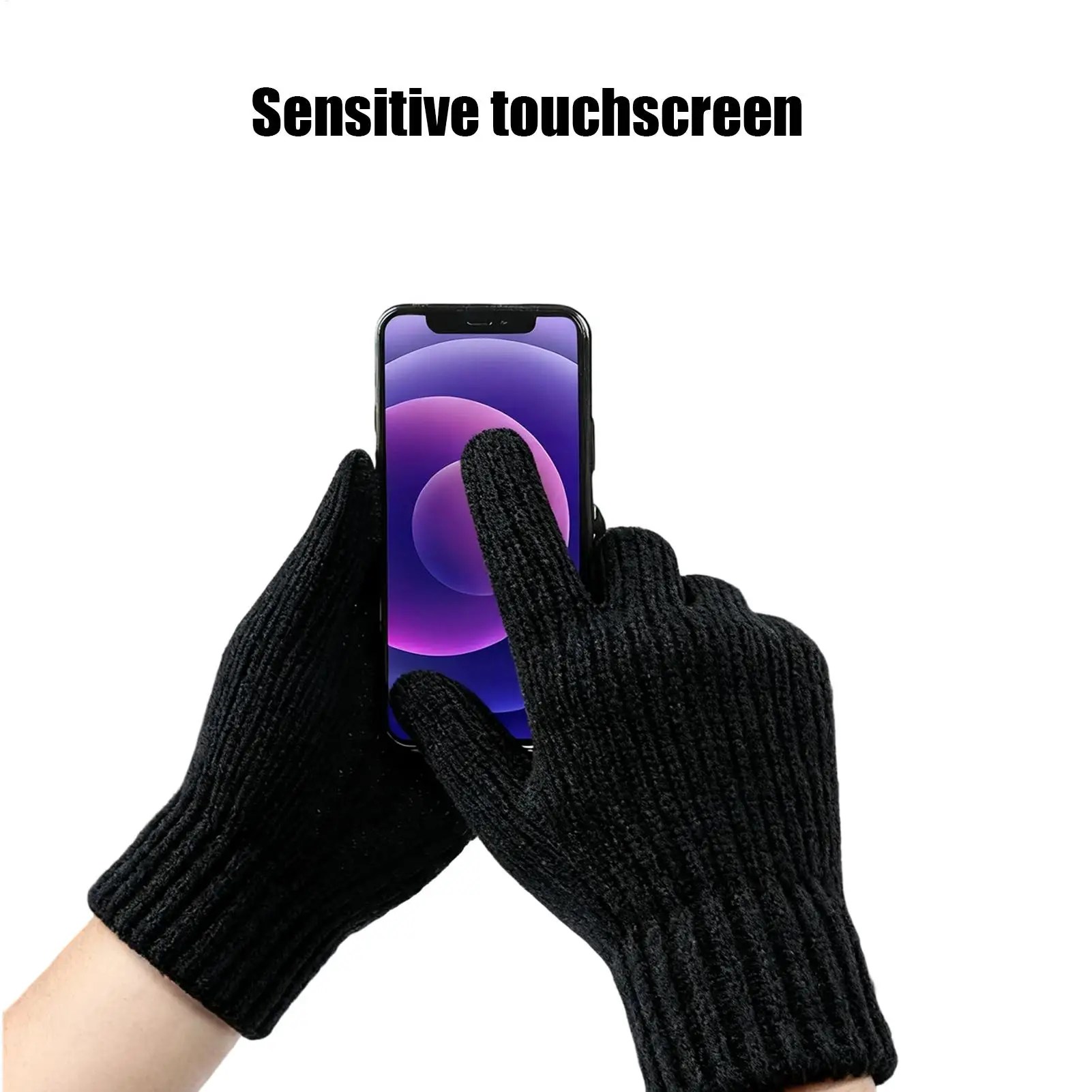 قفازات تزلج USB ساخنة، تصميم شاشة لمس مضاد للانزلاق مع 3 مستويات حرارية لركوب الدراجات النارية ورياضات الثلوج الشتوية #5