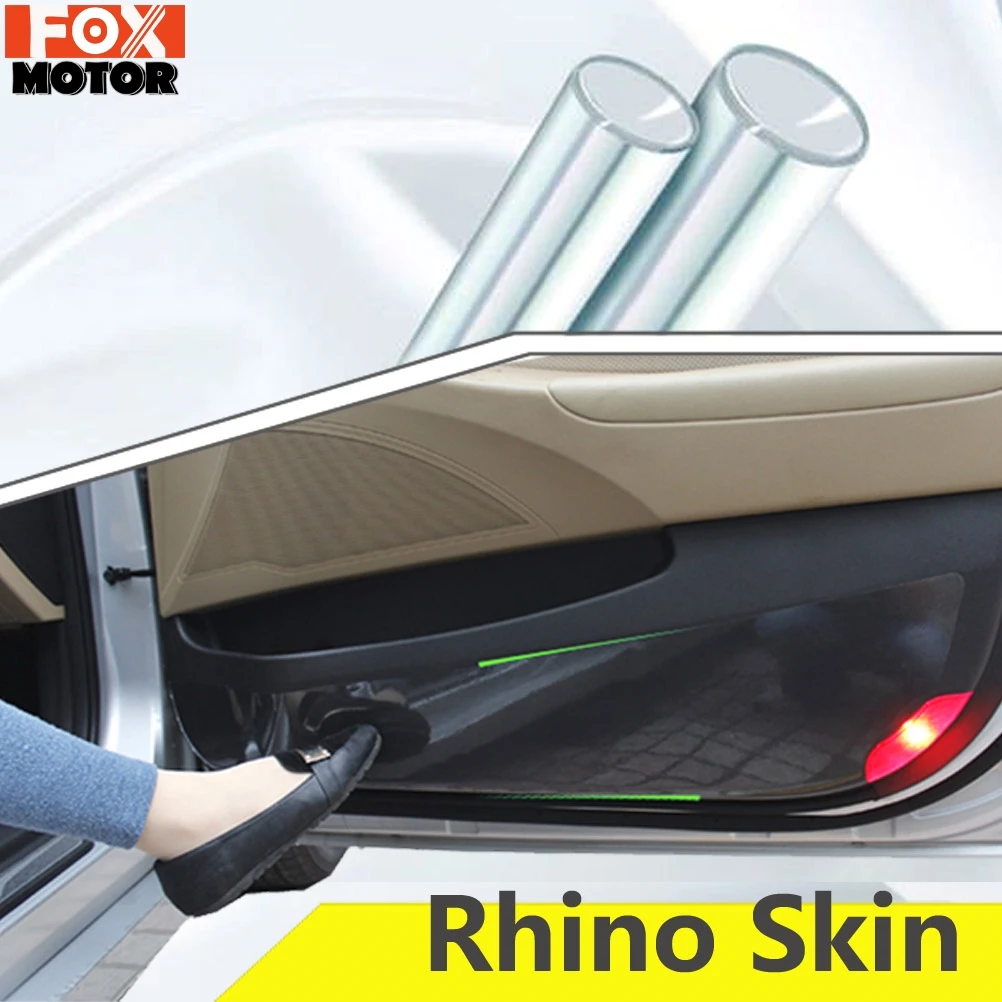 2M Car Door Anti Kick Sticker Rhino Skin Car Bumper Protective Film Hood Paint Protection Anti Scratch Films Door Sill Protector