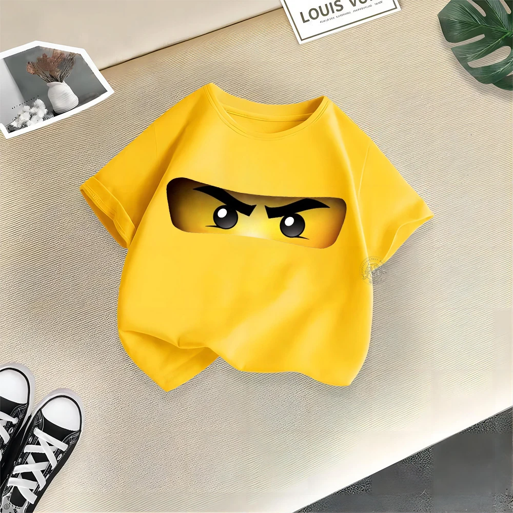 Lego Summer clothing Baby Baby Cotton T-shirt Boys Girls printed casual doll round neck short sleeve T-shirt