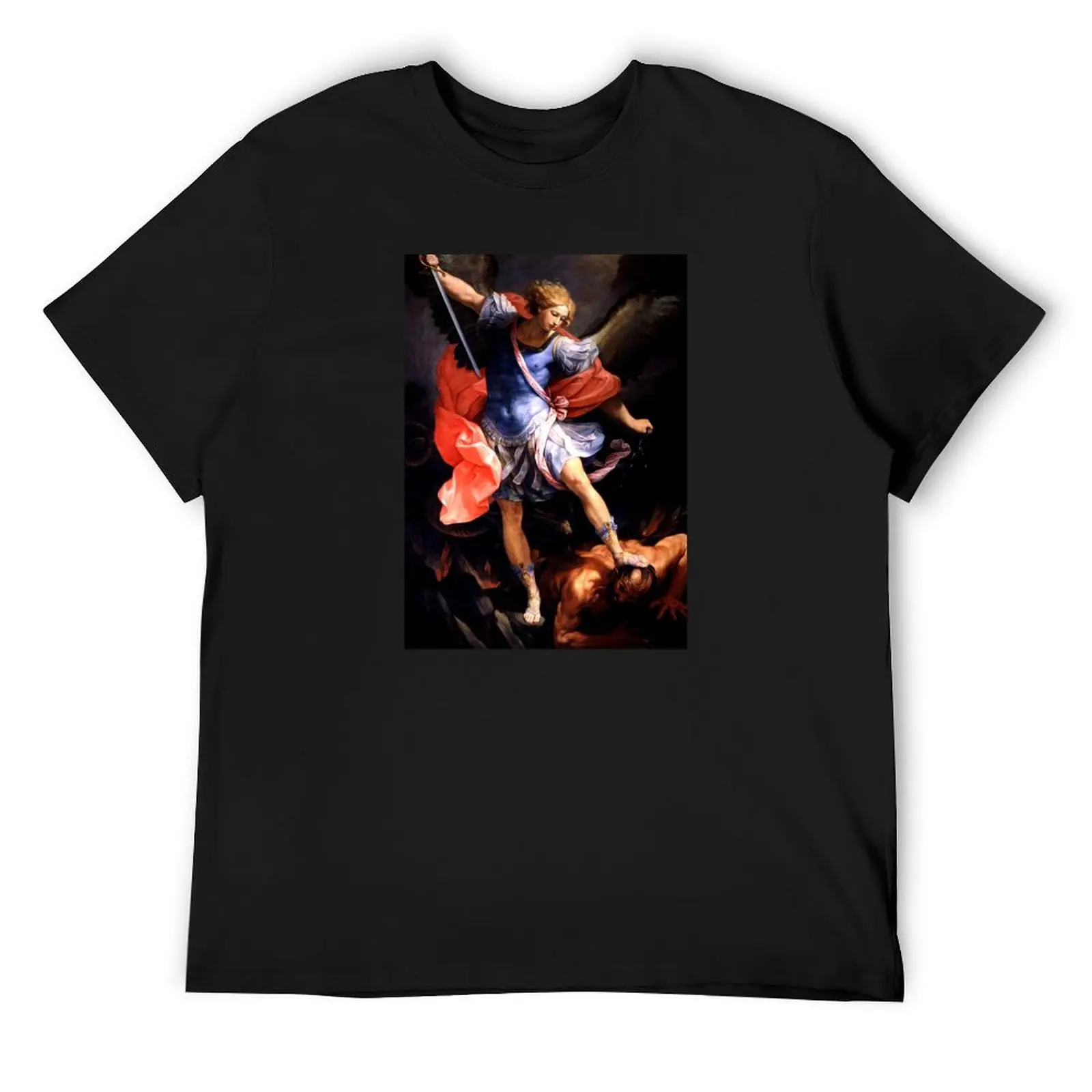 The Archangel Michael defeats Satan - Guido Reni T-Shirt sweat oversizeds baggy shirts mens champion t shirts