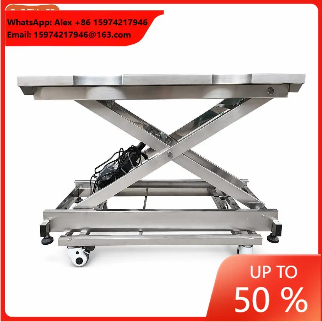 Stainless Steel Electric Height Adjustable Veterinary Ultrasound Exam Table Vet Clinic Hospital Equipment Dog Cat Examination