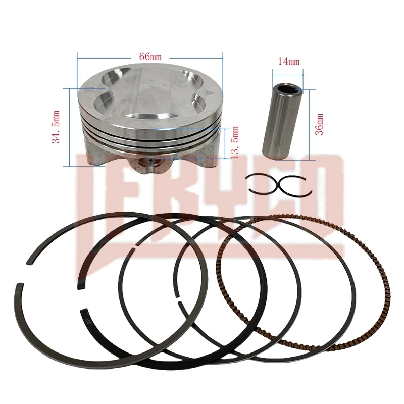

Motorcycle Engine Part 66mm 190cc Big Bore Piston Kit Motor for Honda PCX150 Click160 VARIO160 ADV160 4T 160cc Upgraded To 190cc
