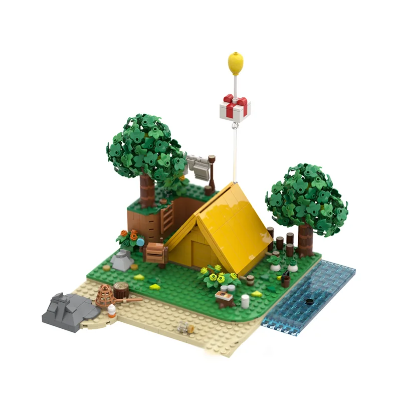 Modulare Stadt Gebäude Modell Moc Gebäude Ziegel Modulare Dorfzelt Modell Technologie Blöcke Weihnachten DIY Spielzeug Bau Geschenk