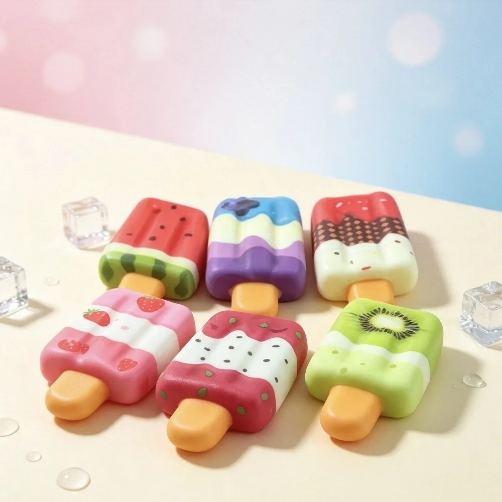 Simulated Ice Popsicle Ice Cream Squishy Slow Rebound Slow Rising Slow Rebound Handheld Portable Reduce Pressure Summer Party