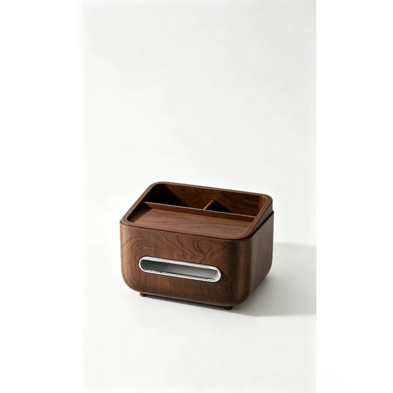 Household Multi-functional Tissue Box, Nightstand Storage , Table Napkin Holder, Remote Control Desktop Organizer