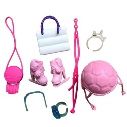 Monstering High Doll Accessories Decors Bags Hats Shoes Necklace Glasses Headbands Kids Playing House Doll Decors Girl DIY Toys