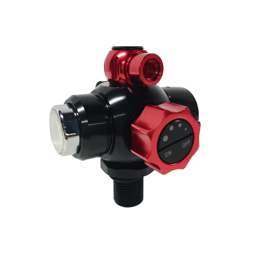 Silvery 200bar Scuba Diving Valve lega di alluminio M18x1.5 3000PSI valvola di riduzione della pressione di primo livello per bombola di ossigeno