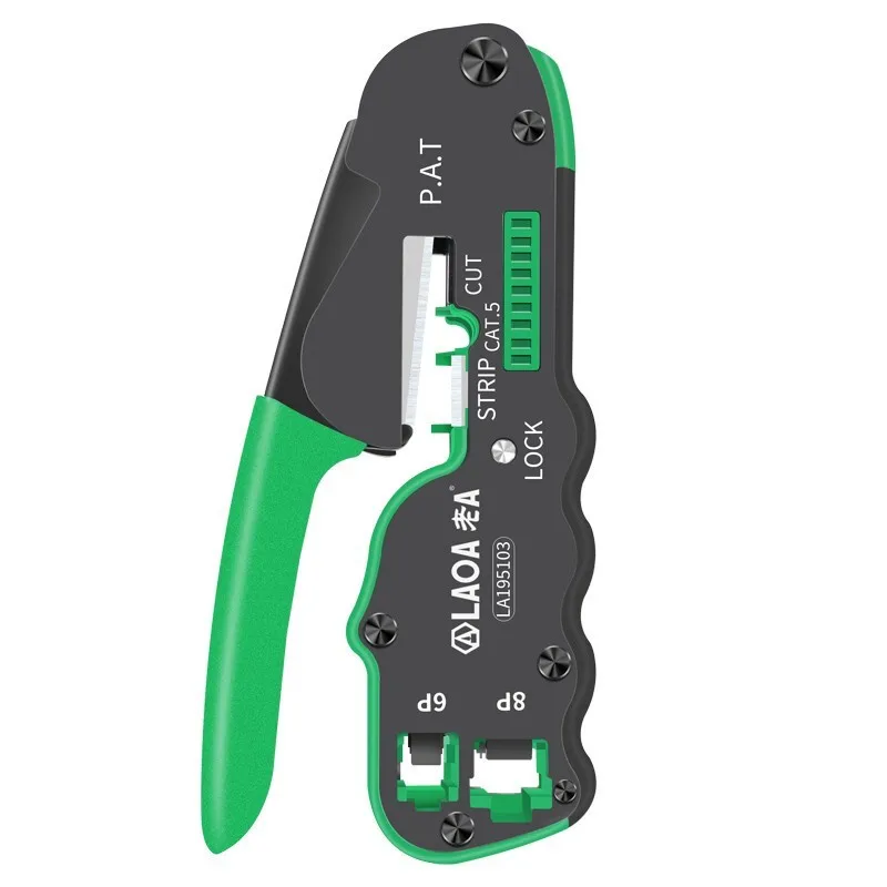 LAOA 6P 8P Network Crimping Pliers Network Cable Stripper Wire Cutter Cutting Plier Network installation Repair Made in Taiwan