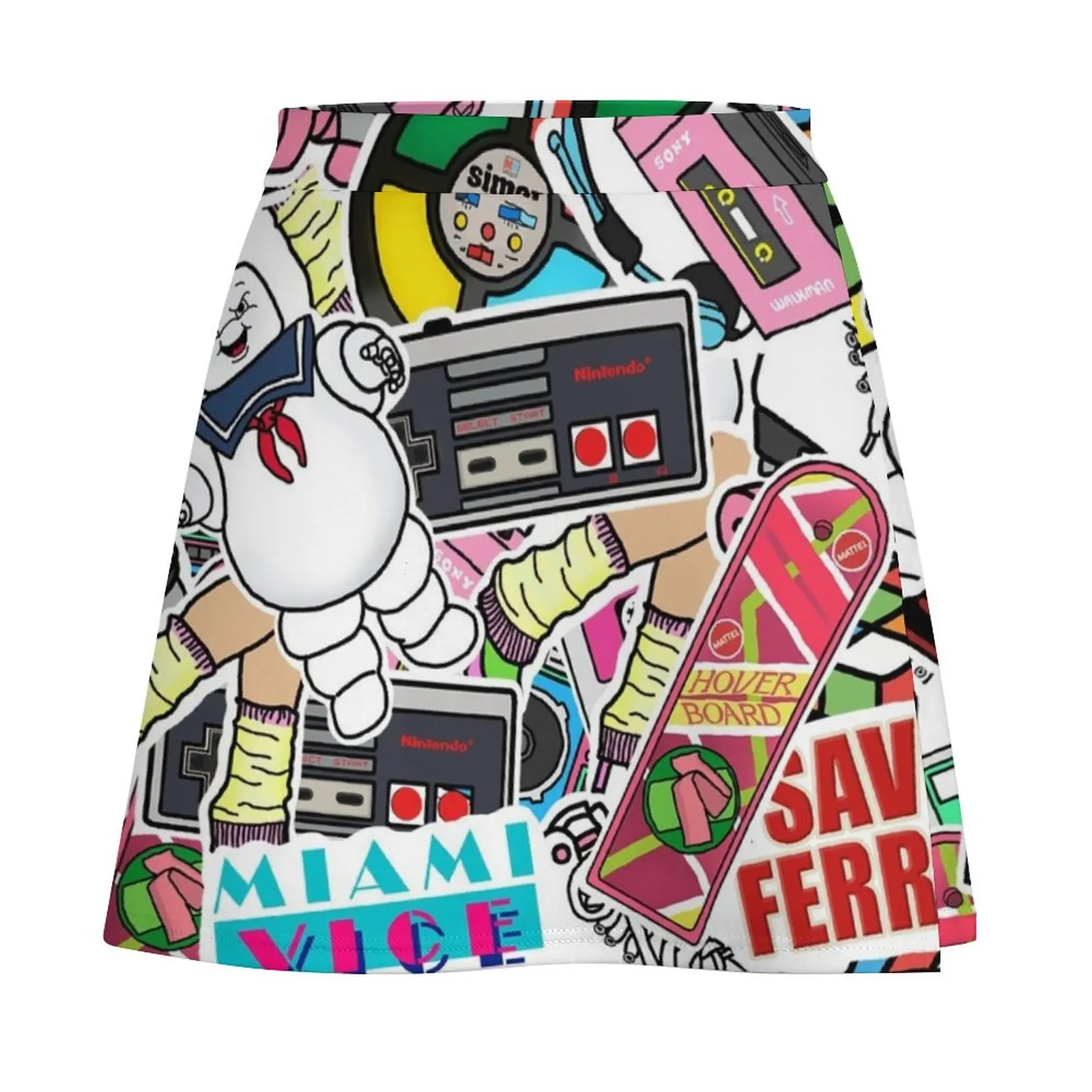 80s Mash Mini Skirt women's summer dress 2026 skirts for woman Mini Skirt