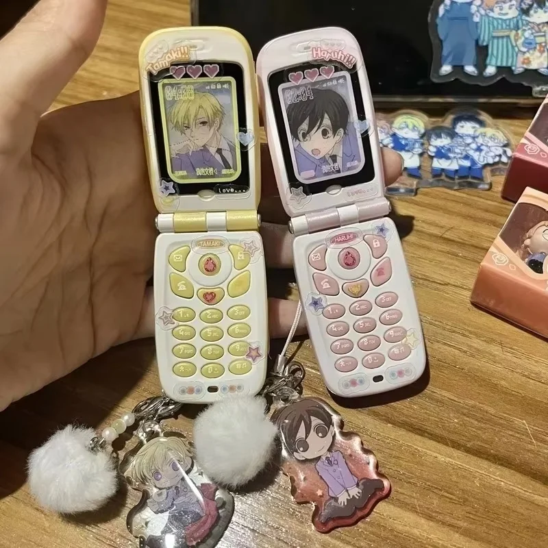Dostępny od ręki: Figurka anime z funkcją nagrywania głosu, zawieszka na telefon, kolekcjonerski prezent urodzinowy z serii „School Host Club”. ﻿