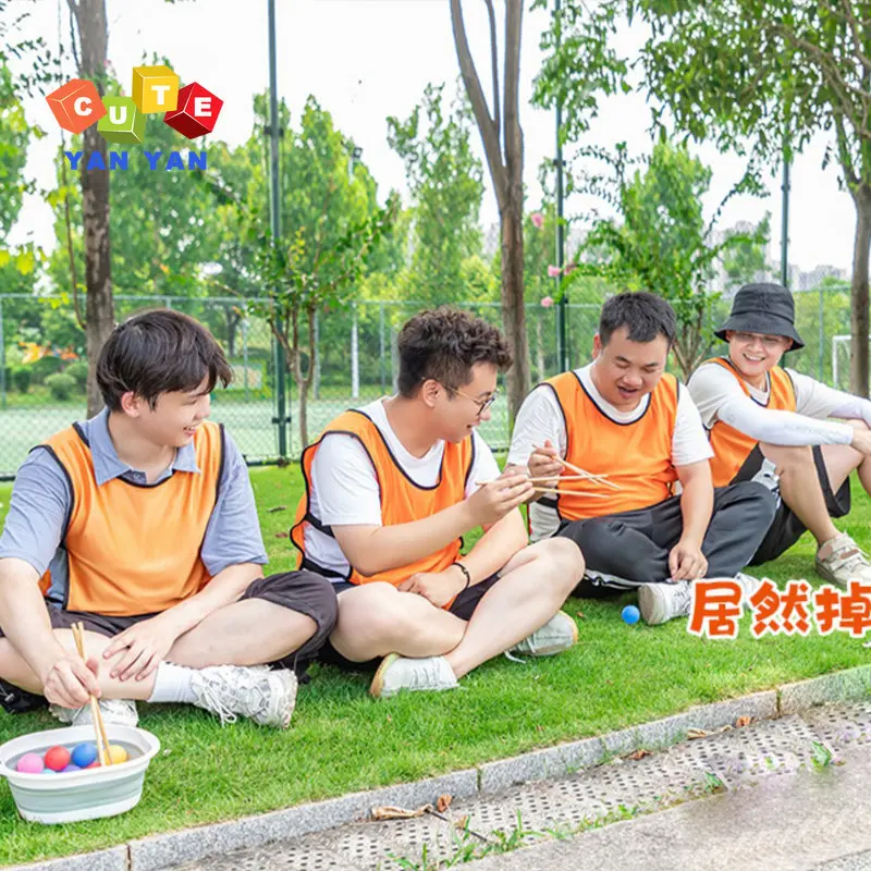 Kids Adult Group Outdoor Games Sports Toy Chopsticks Dribble Ball Team Building Multi-play Fun Interactive Catch The Balls Props