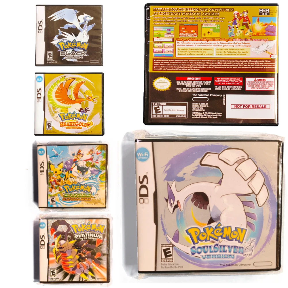 بطاقة واحدة NDS بطاقة الألعاب سلسلة البوكيمون Heartgold الأسود الروح الحرس تسجيل ظلال ألميا الماس لعبة جمع الصبي الهدايا #3