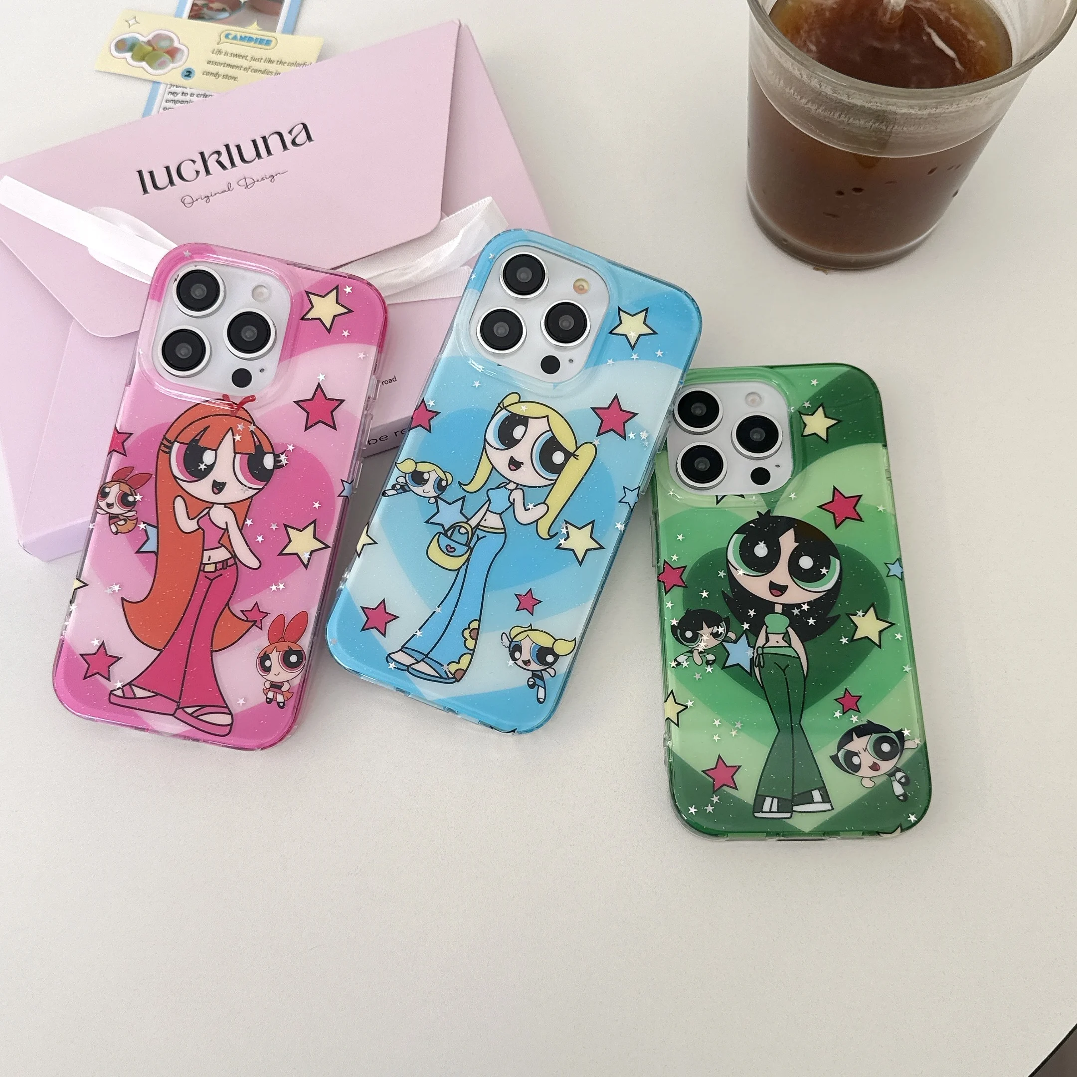 

Latest Long Legs The Powerpuff Girls For Blossom Bubbles Buttercup Individualistic Girl Phone Case For iPhone16 13 14 15 Pro Max
