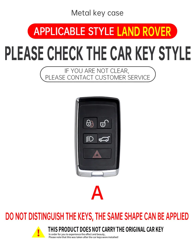 Suitable For Land Rover Keycase Discovery Sport Defender Range Rover Evoque For Jaguar XFL XELEL FPACE XJ Car Key Cover Keychain - view 4