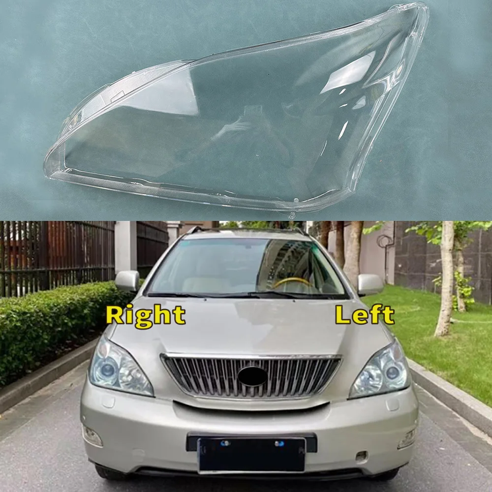 For Lexus RX300 RX350 RX400 2003~2008 Car Front Headlight Lens Cover Auto Headlamps Lampcover Transparent Lampshades Lamp Shell