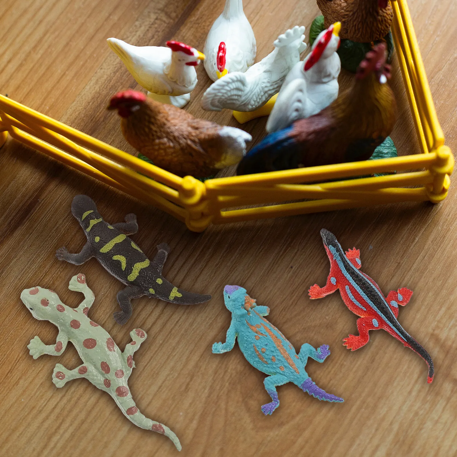 12 Pcs Kids Toys Lizard Figurines Fake Reptile Plaything Adornment for Animal Figure Realistic Snake