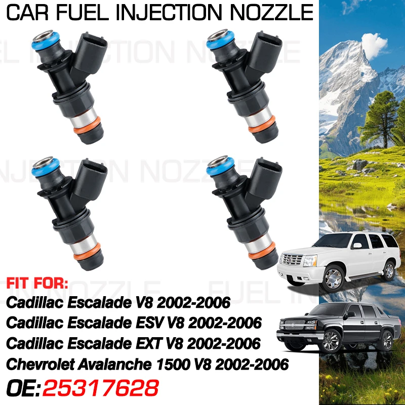 

25317628 for Cadillac Escalade ESV EXT Chevrolet Avalanche 1500 V8 2002-2006 2005 Car Fuel Injectors Nozzle Injection Accessorie