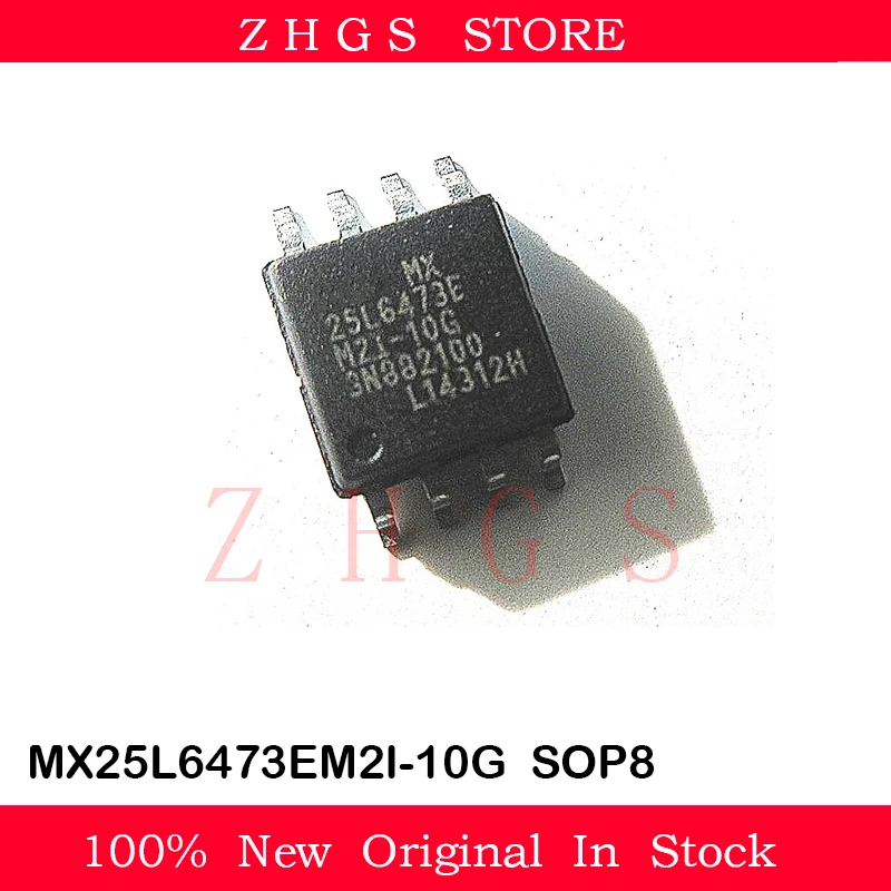 5PCS MX25L6473EM2I-10G MX25L6473EM2I MX25L6473E MX25L6473 25L6473E SOP8 NOR FLASH IC CHIP NEW STOCK