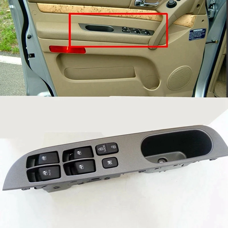 Car Power Windows Main Switch For Ssangyong Rodius Stavic 2005-2012 Door Glass Lifter Switch Button LH 8582021001HCJ